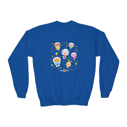 Plim Plim Sudadera Juvenil de Cuello Redondo Astronautas