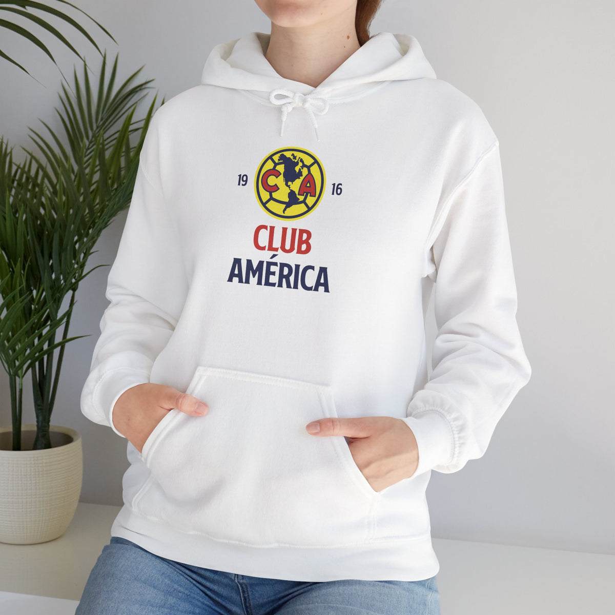 Club América Retro Collection – Unisex Hoodie – official Club América licensed merch (view 2)