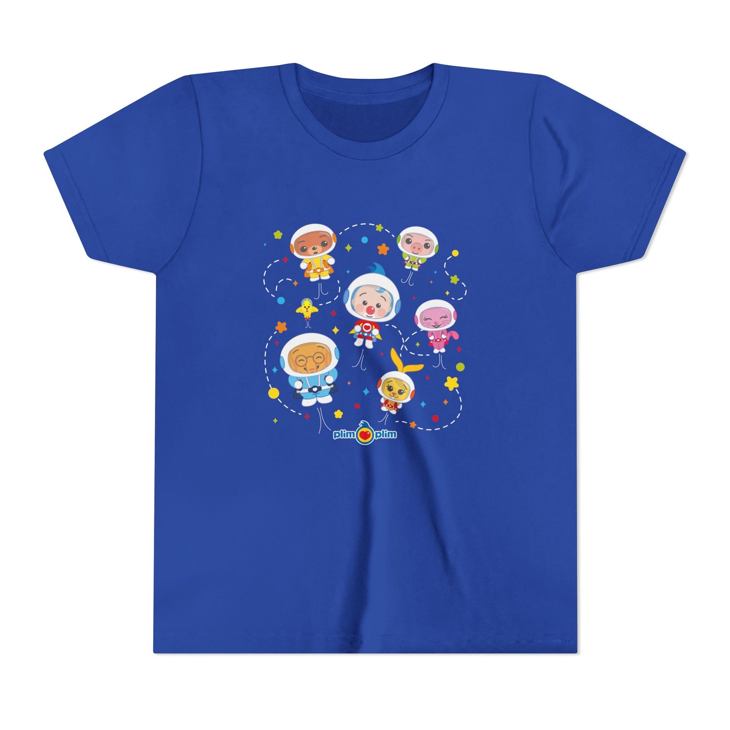 Plim Plim Camiseta Juvenil de Manga Corta Astronautas