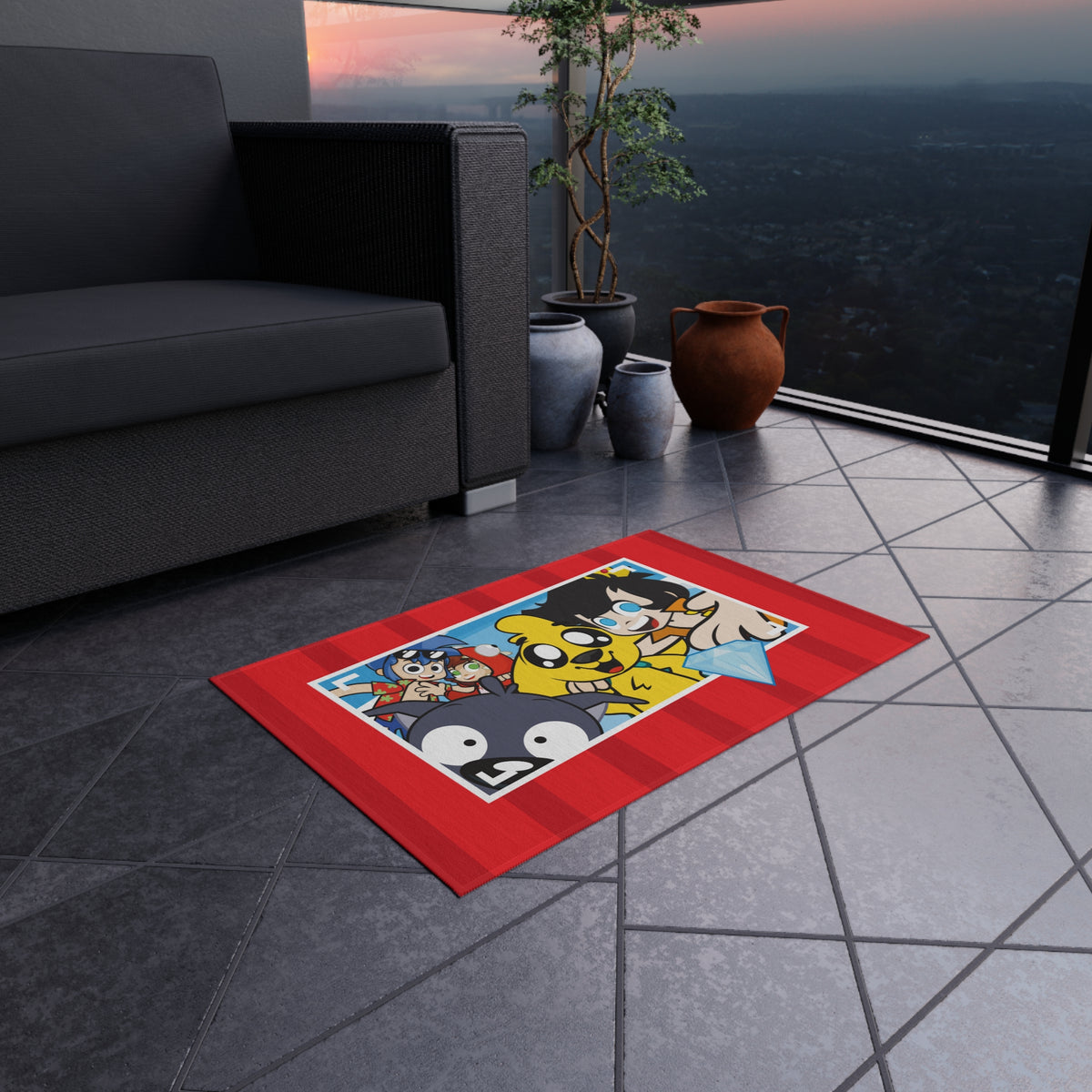 Mikecrack Outdoor Rug