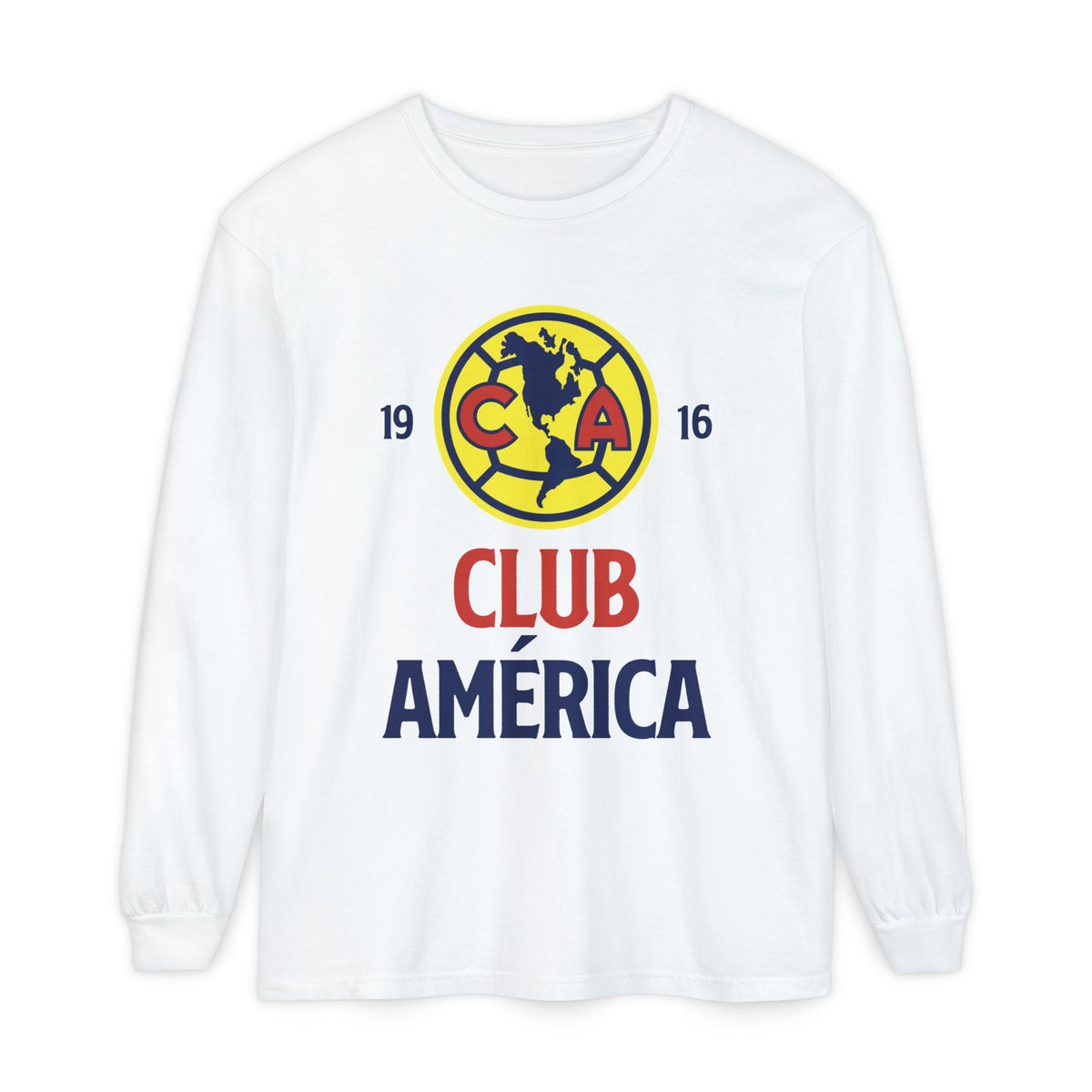 Club América Retro Long Sleeve T-Shirt - Unisex Soccer Fan Apparel – official Club América licensed merch (view 2)