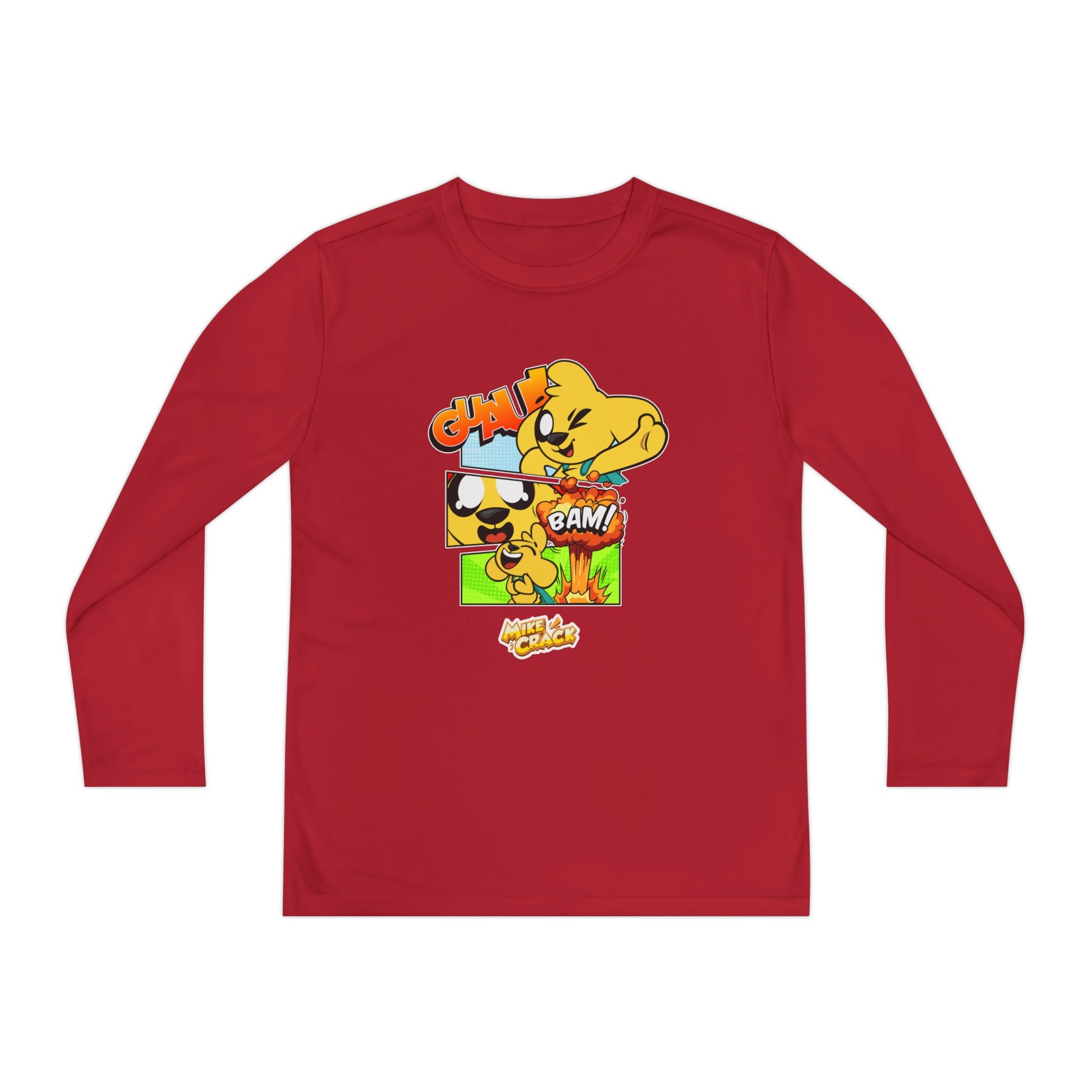 Camiseta deportiva juvenil de manga larga Mikecrack 