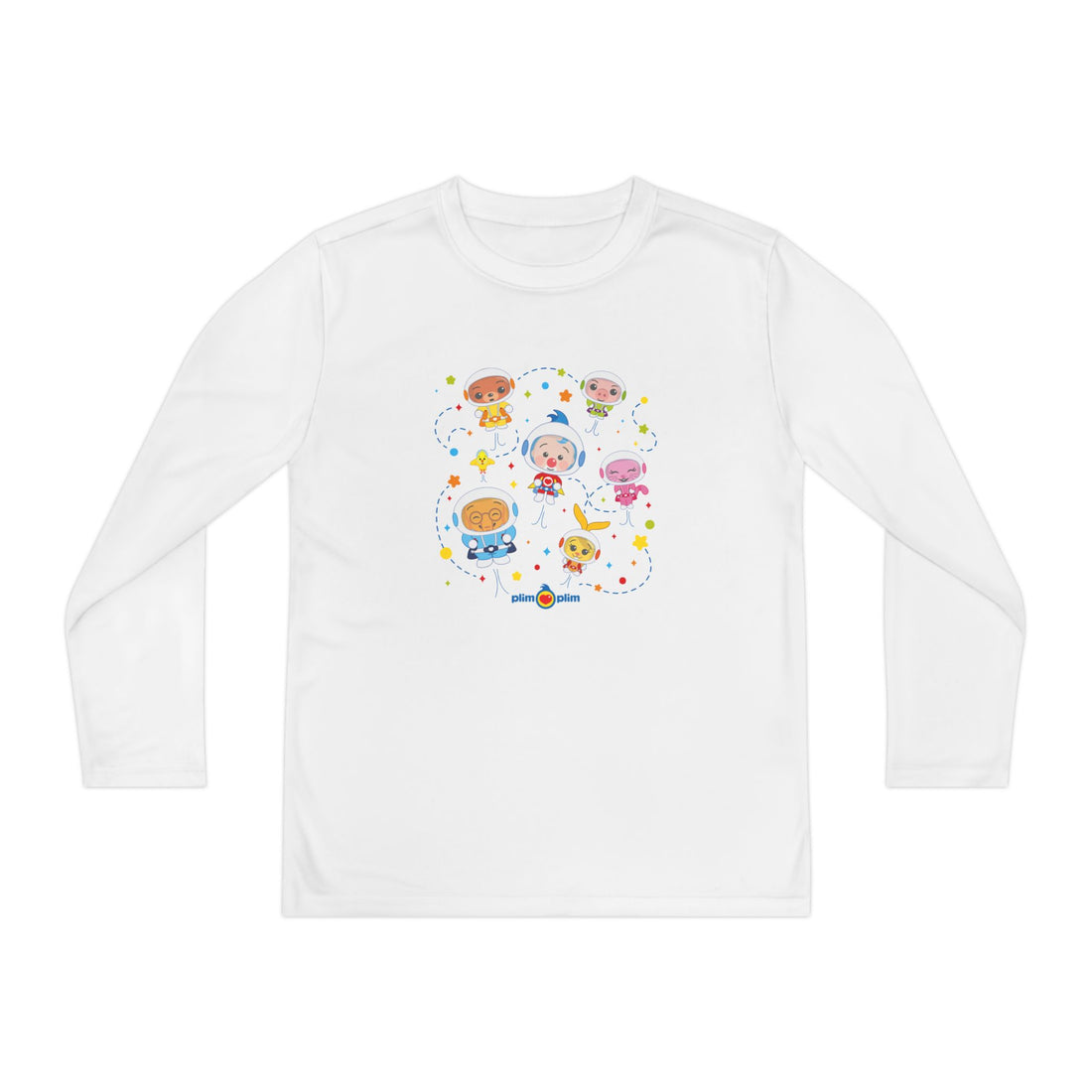 Plim Plim Camiseta Juvenil Manga Larga Astronautas