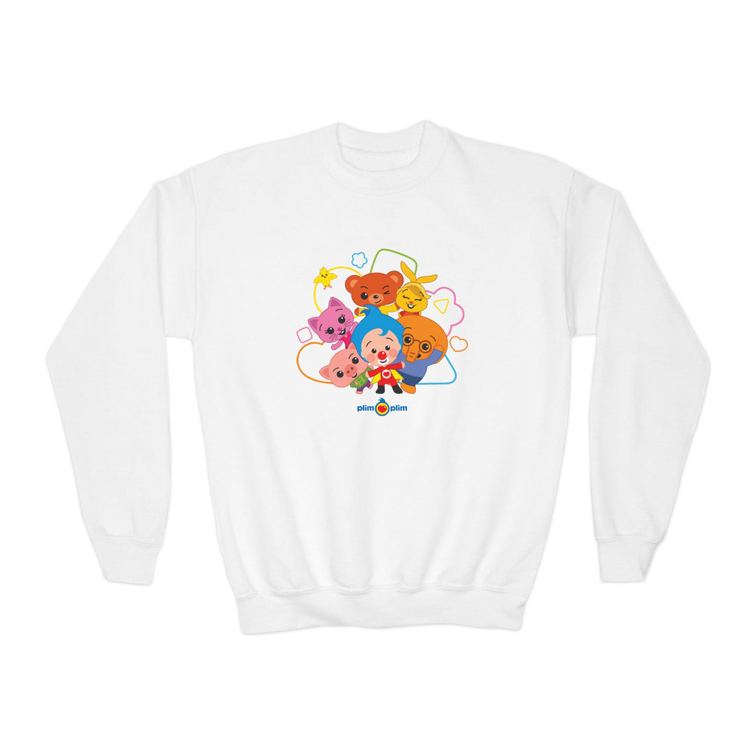 Plim Plim Sudadera Juvenil de Cuello Redondo Amigos