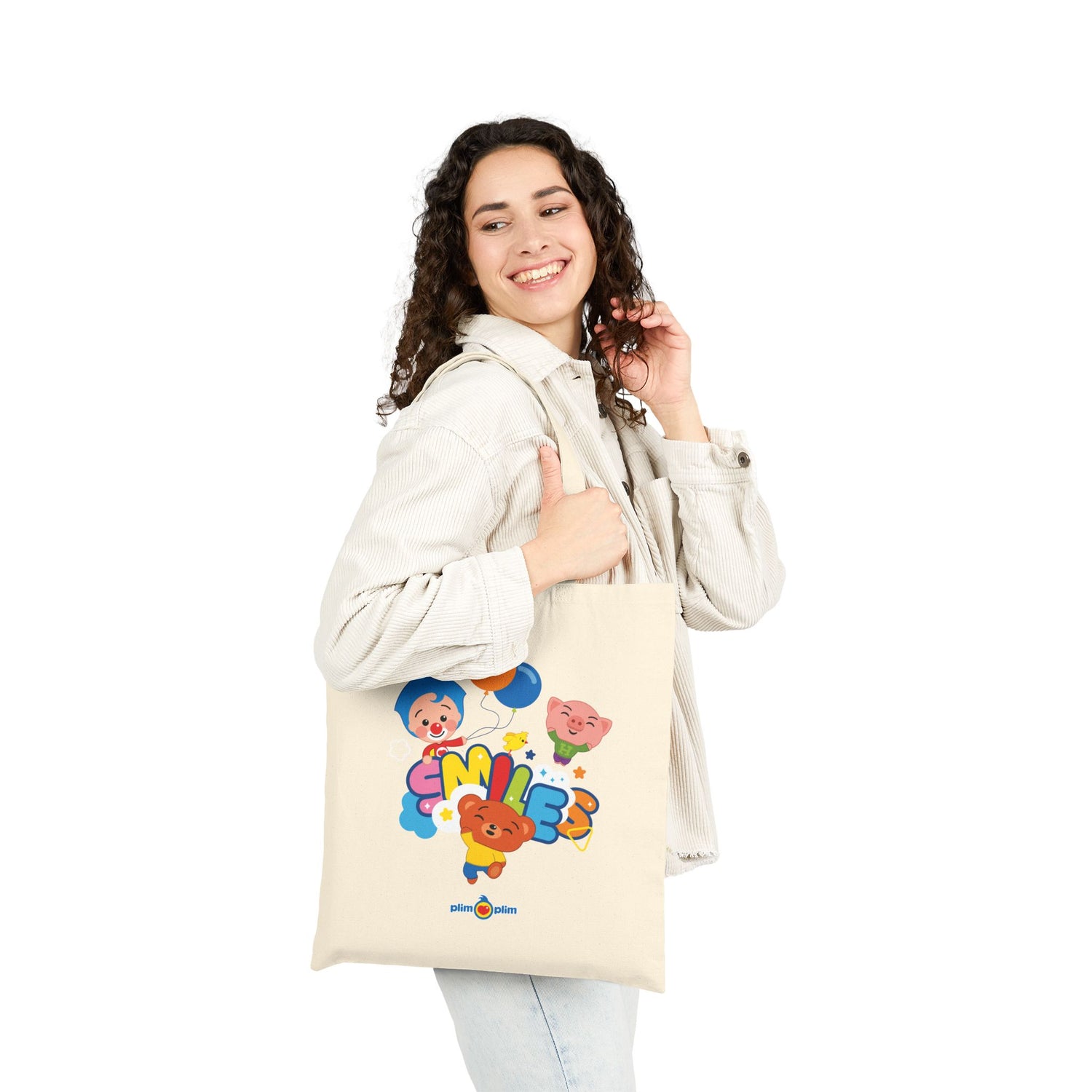Plim Plim Cotton Canvas Tote Bag