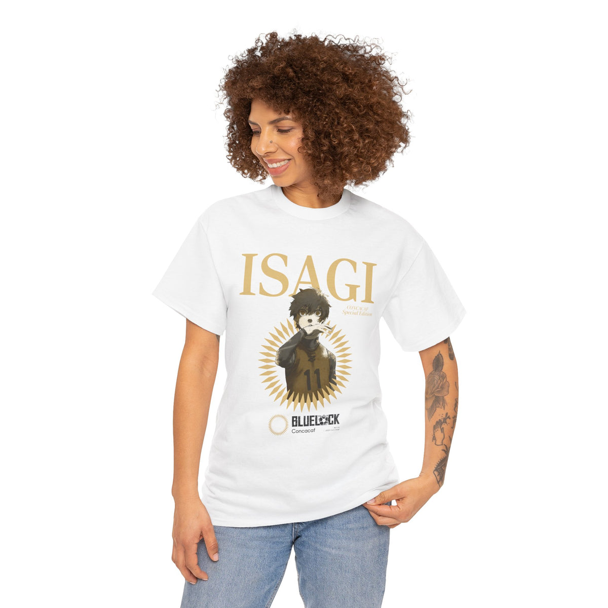 Concacaf x BLUE LOCK - GO MEXICO: Isagi by CONCACAF Kick-Off Tee – Where Soccer Meets – official Blue Lock x Concacaf licensed merch (view 3)