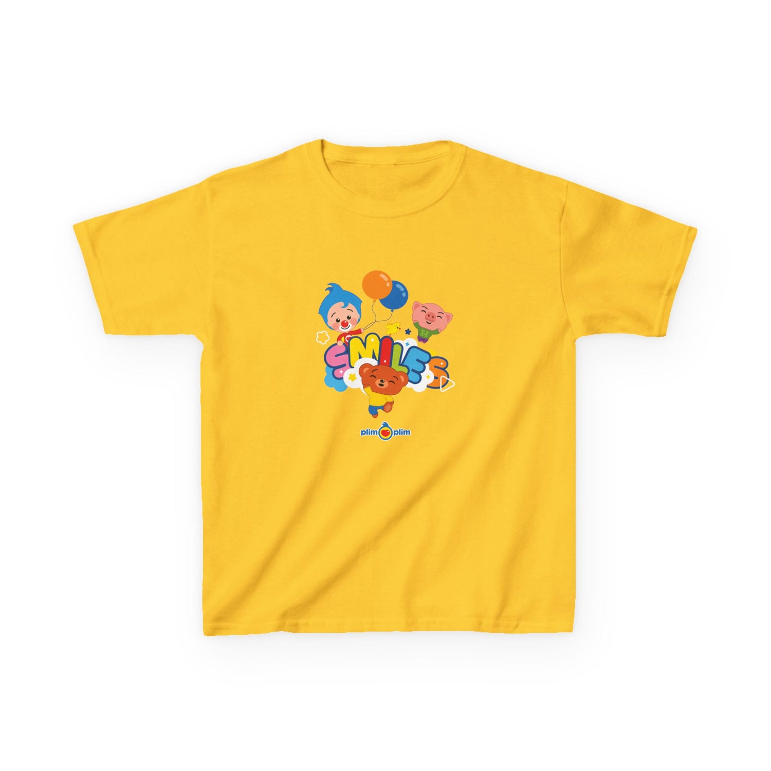Plim Plim Camiseta para Niños de Algodón Grueso Smiles