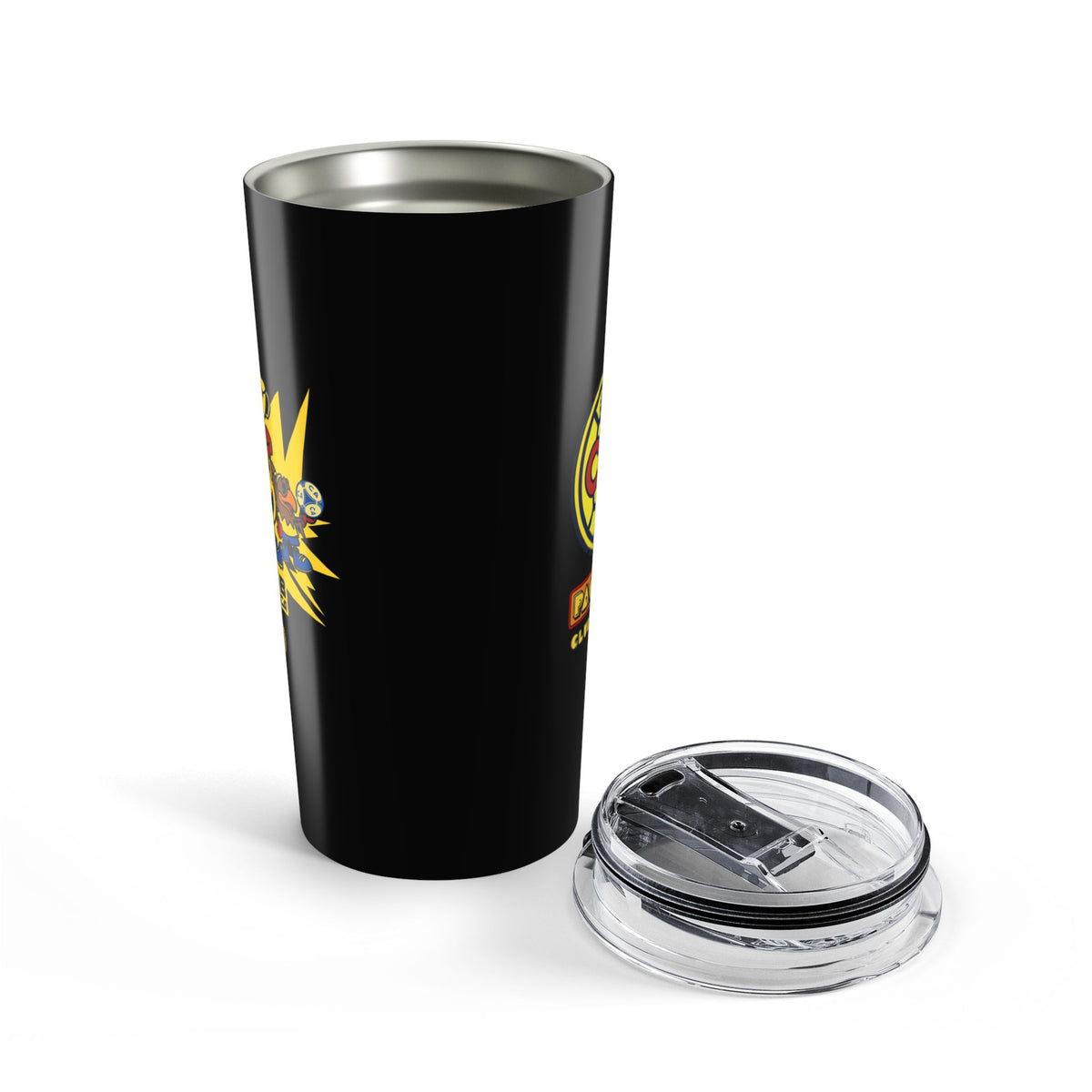 Club América x PAC-MAN Tumbler 20oz – official Club América x PAC-MAN licensed merch (view 2)