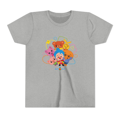 Plim Plim Camiseta Juvenil de Manga Corta Amigos