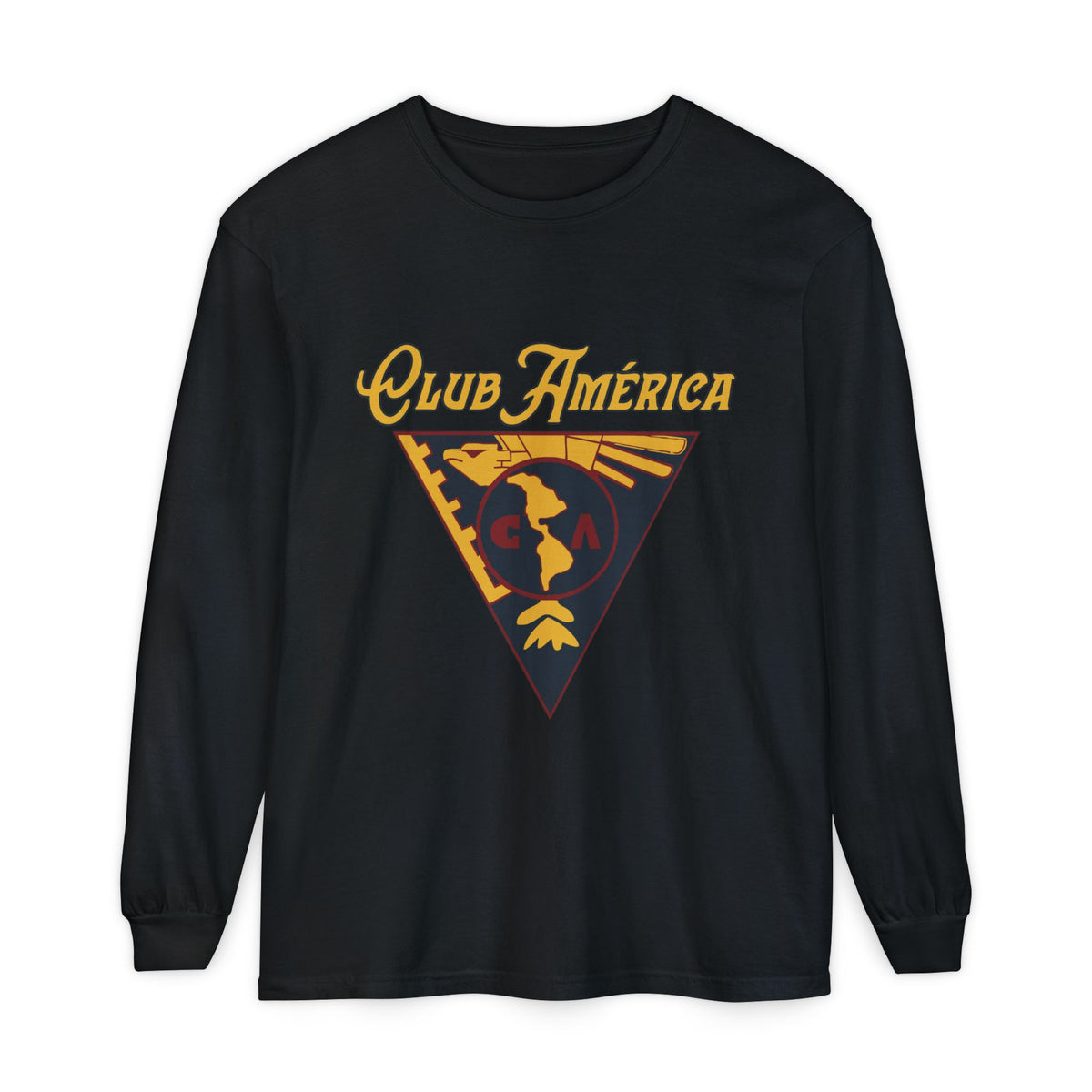 Club América Retro Long Sleeve T-Shirt - Unisex Soccer Fan Apparel – official Club América licensed merch (view 3)