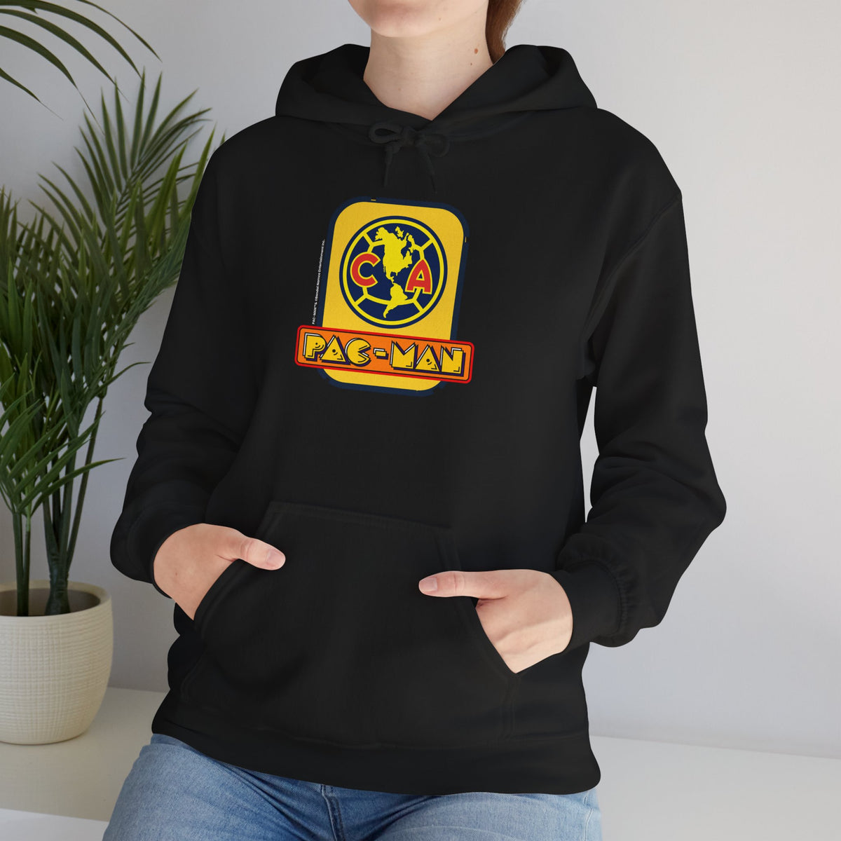 Club América x PAC-MAN - Hooded Sweatshirt – official Club América x PAC-MAN licensed merch (view 3)