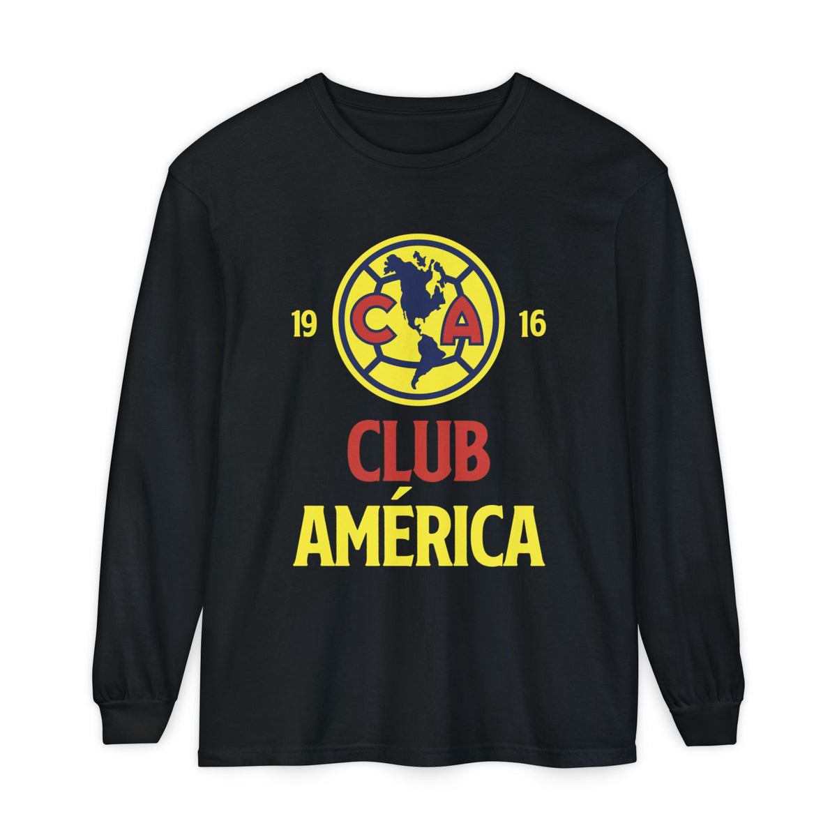 Club América Retro Long Sleeve T-Shirt - Unisex Soccer Fan Apparel – official Club América licensed merch (view 2)