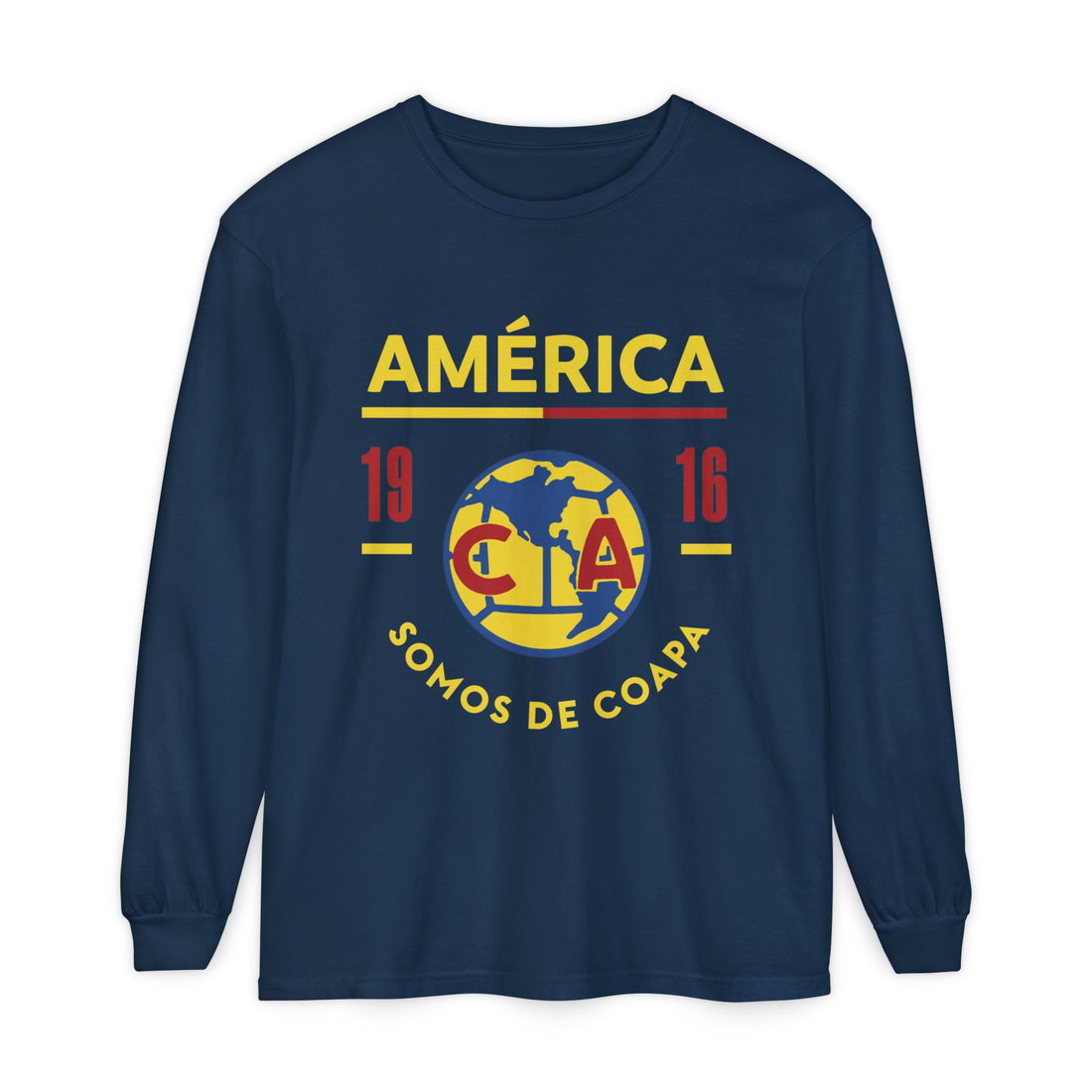 Club América Retro Long Sleeve T-Shirt - Unisex Soccer Fan Apparel – official Club América licensed merch (view 3)
