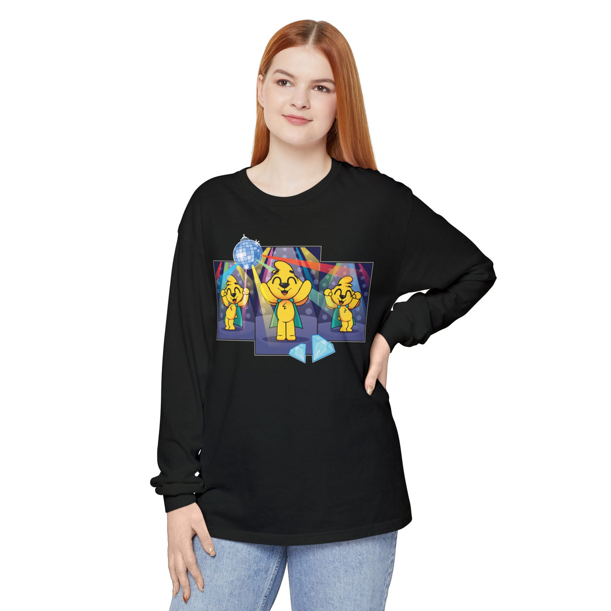 Mikecrack - Playera manga larga teñida en prenda - Ropa oficial