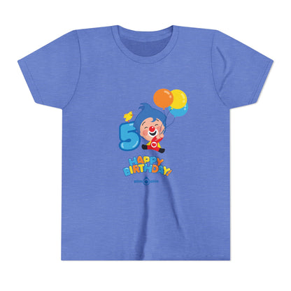 Plim Plim Camiseta Juvenil de Manga Corta Cumple 5