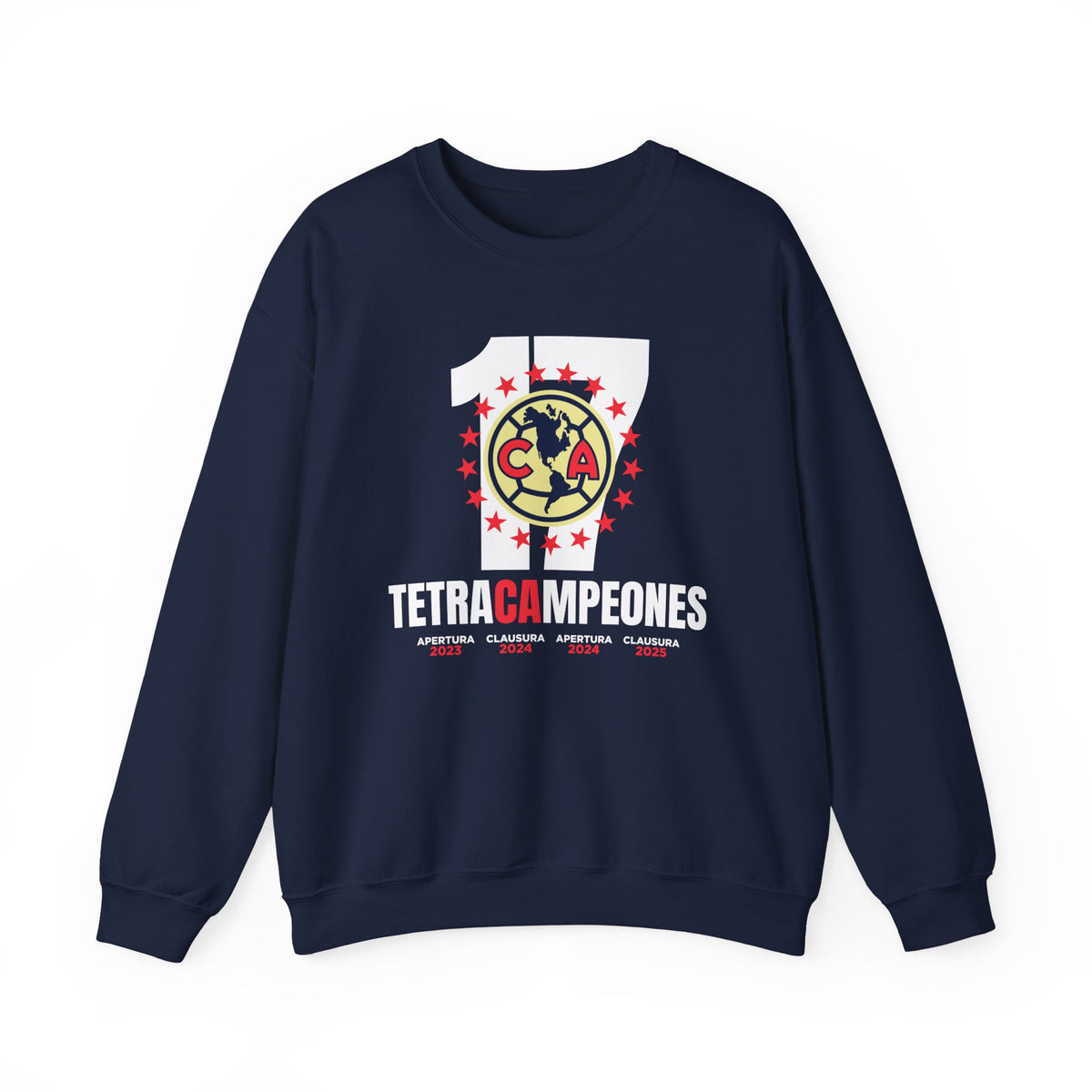 Club América — 17 four-time champion Unisex Heavy Blend™ Crewneck Sweatshirt – official Club América licensed merch (view 2)