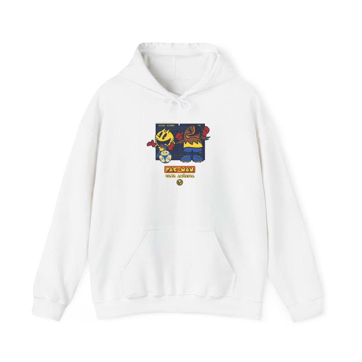 Club América x PAC-MAN - Hooded Sweatshirt – official Club América x PAC-MAN licensed merch (view 3)