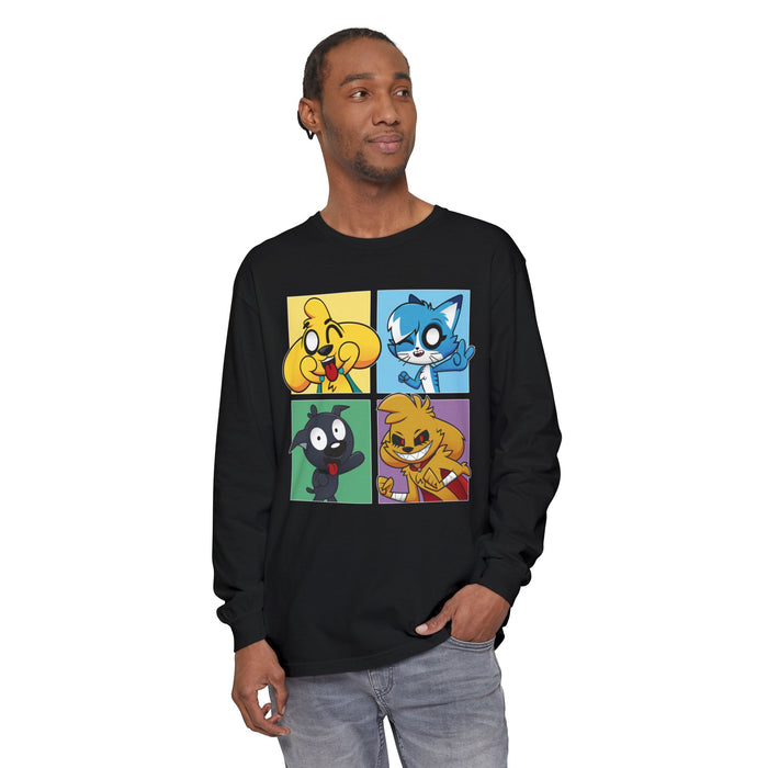 Mikecrack - Playera manga larga teñida en prenda - Ropa oficial