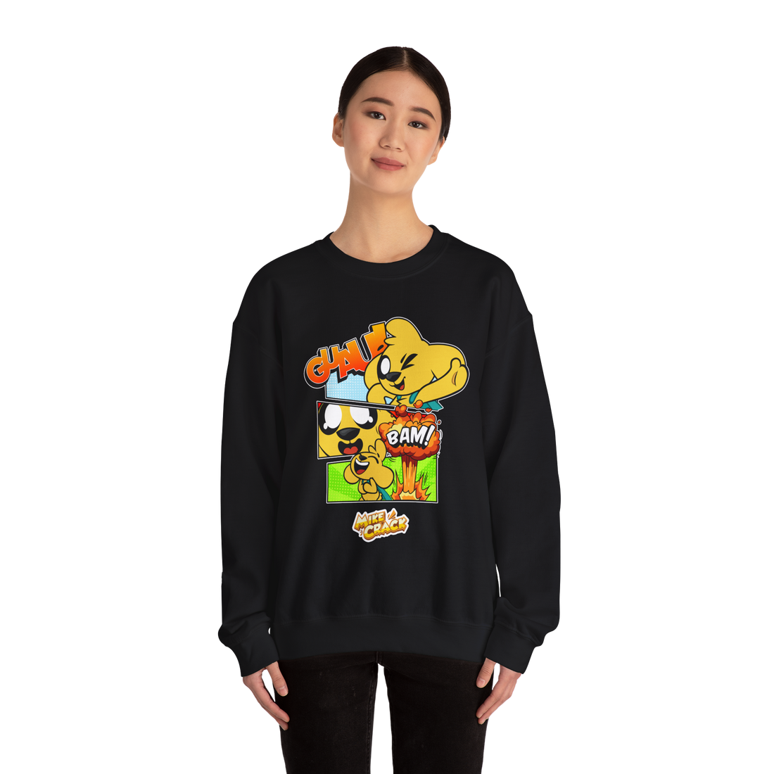 Sudadera unisex de cuello redondo Mikecrack 